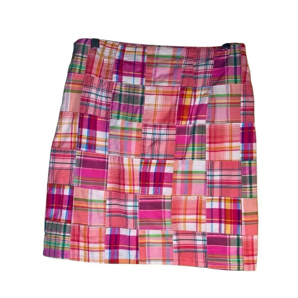 Talbots pink madras